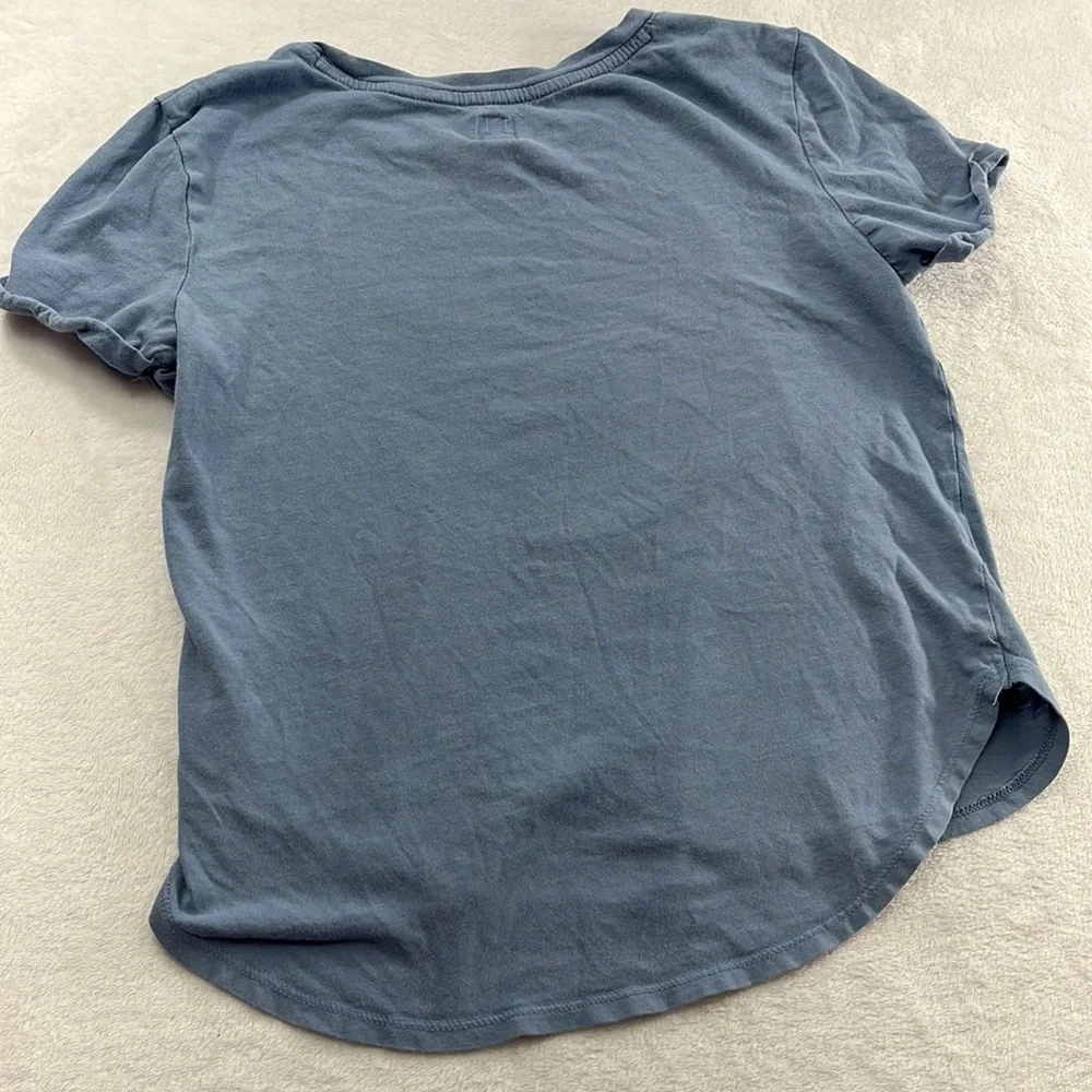 Gap Kids M 8-10 Blue Moving Sequins‎ Star Cotton Blend T Shirt